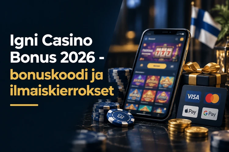 Igni Casino Bonus 2026 - bonuskoodi ja ilmaiskierrokset